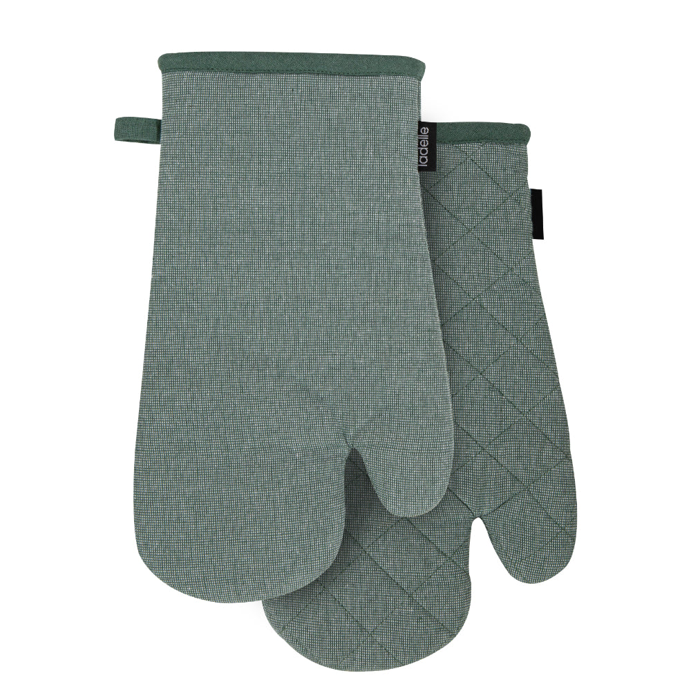 Ladelle Eco Recycled Leaf Set Of 2 Oven Mitts