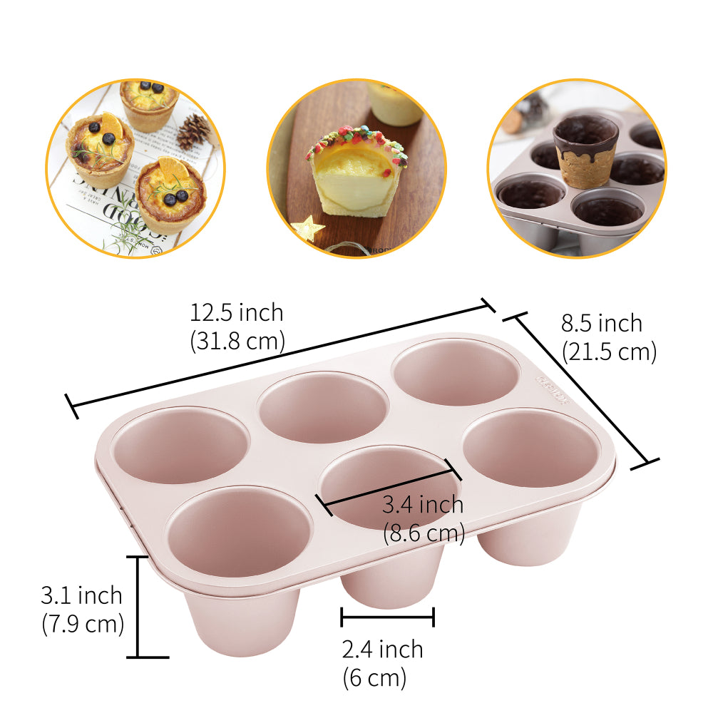 Chefmade 6 Cup Jumbo Muffin Pan