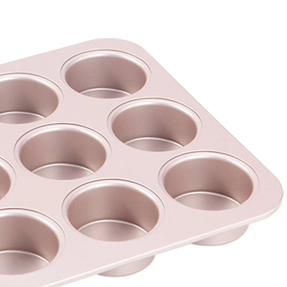 Chefmade 12 Cup English Muffin Pan With Loose Bottom