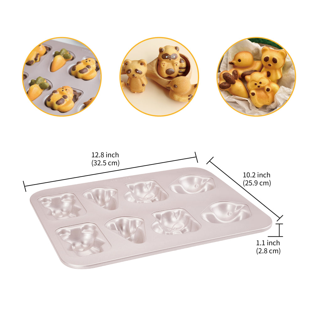 Chefmade 8 Cup Shapes Mixed Cake Pan