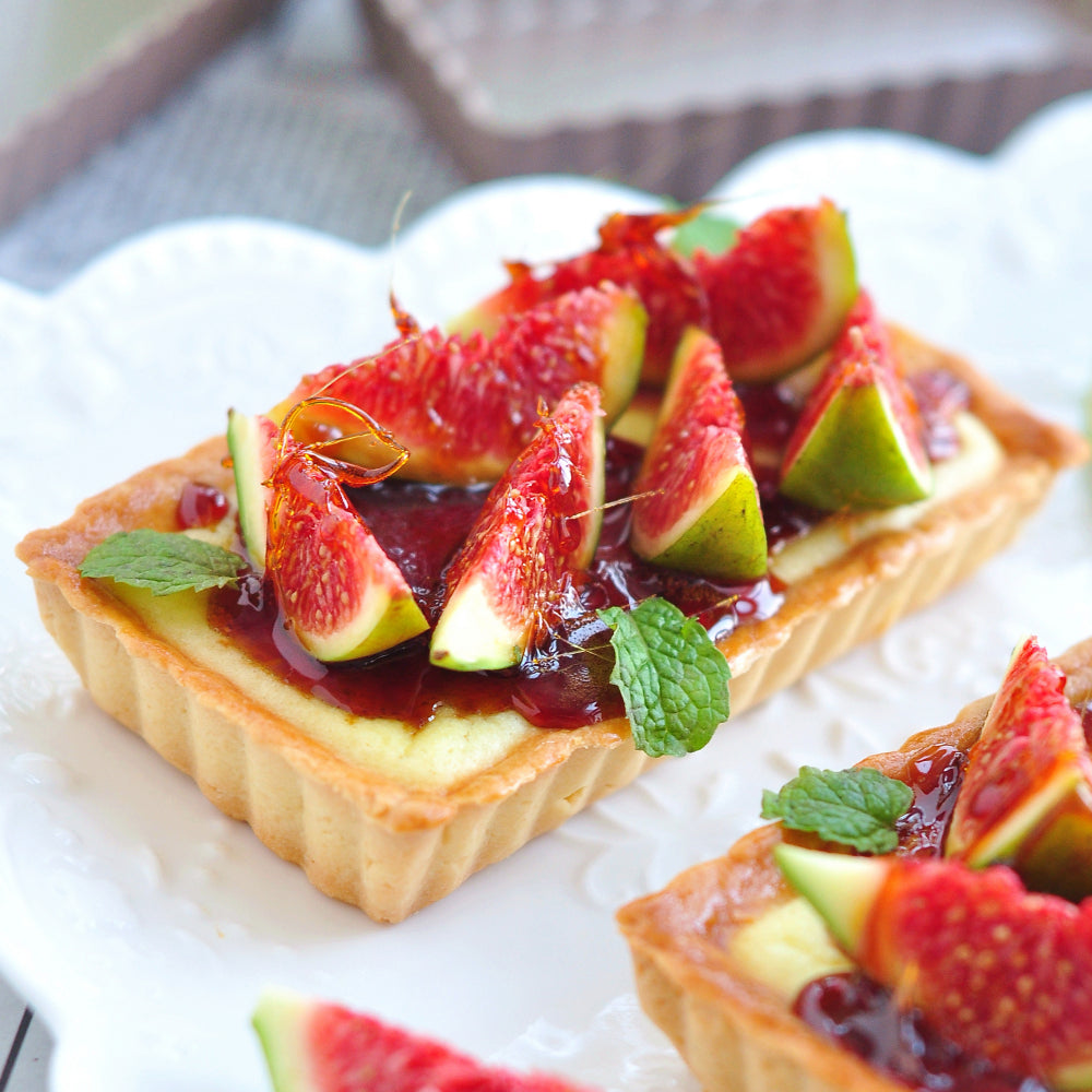 Chefmade Set of 4 Mini Loose Base Rectangular Tart Pans