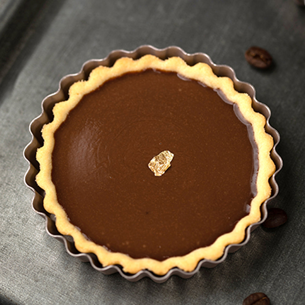 Chefmade Set of 4 Mini Loose Base Round Tart Pans 10cm