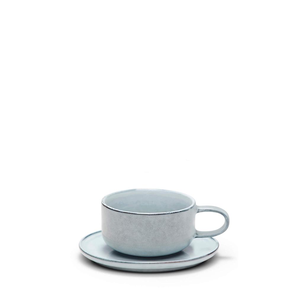 Salt & Pepper Relic Tea Cup & Saucer 260mL