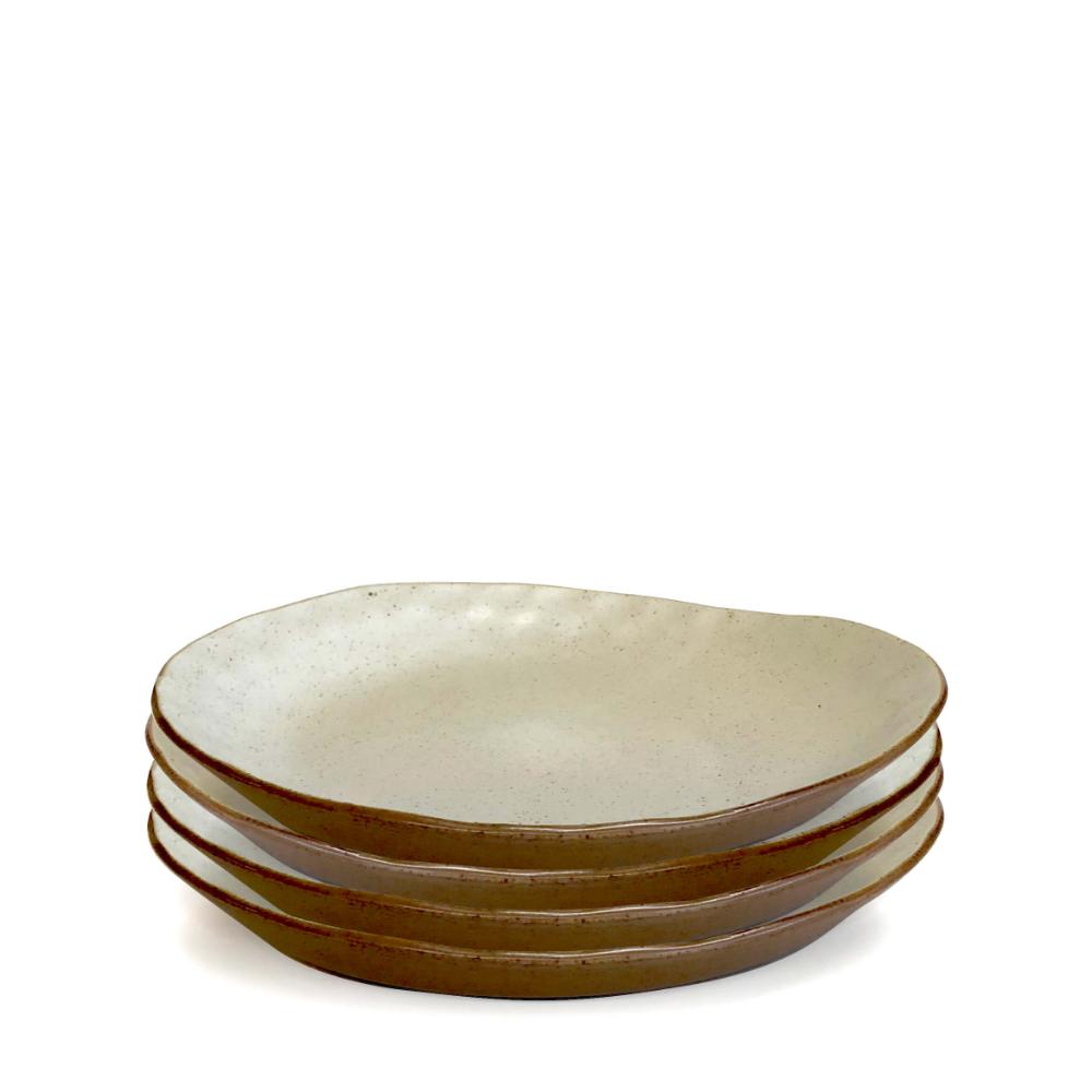 Salt & Pepper Nomad Side Plates 22cm - Set of 4