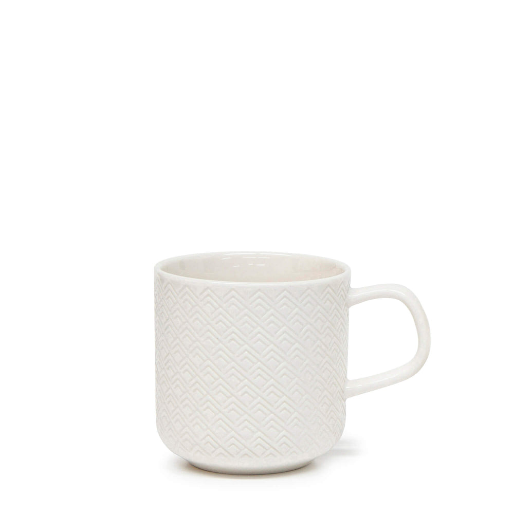 Salt & Pepper Barista Embossed Mug 300mL - Set of 6