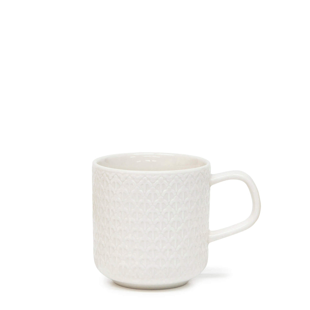 Salt & Pepper Barista Embossed Mug 300mL - Set of 6
