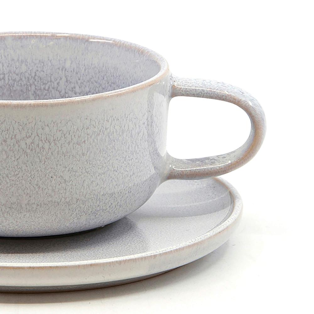 Salt & Pepper Relic Tea Cup & Saucer 260mL