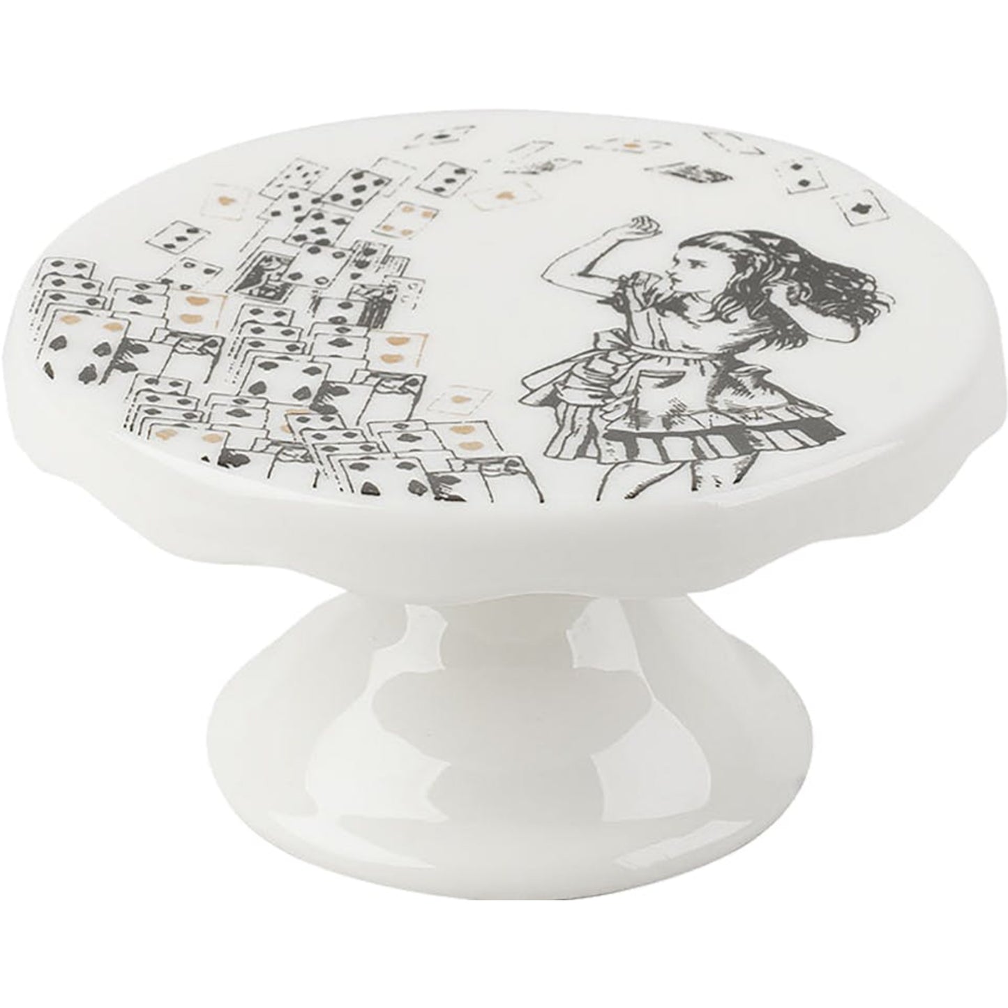 Mikasa x V&A Alice In Wonderland Set of 2 Mini Cake Pedestals 10cm