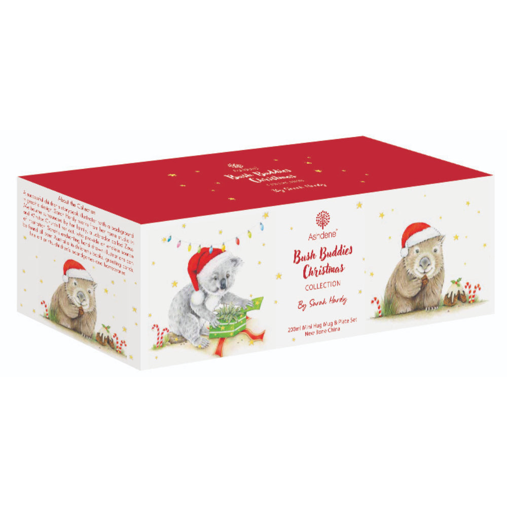 Ashdene Bush Buddies Christmas Mug & Plate Set
