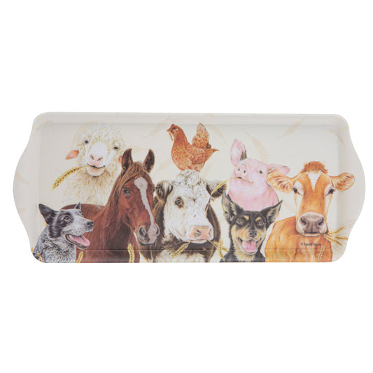 Ashdene Farmyard Faces 2 Sandwich Tray