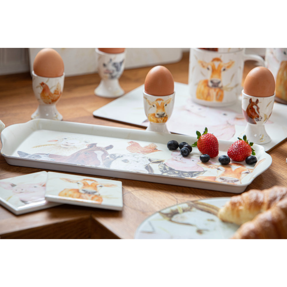 Ashdene Farmyard Faces 2 Sandwich Tray