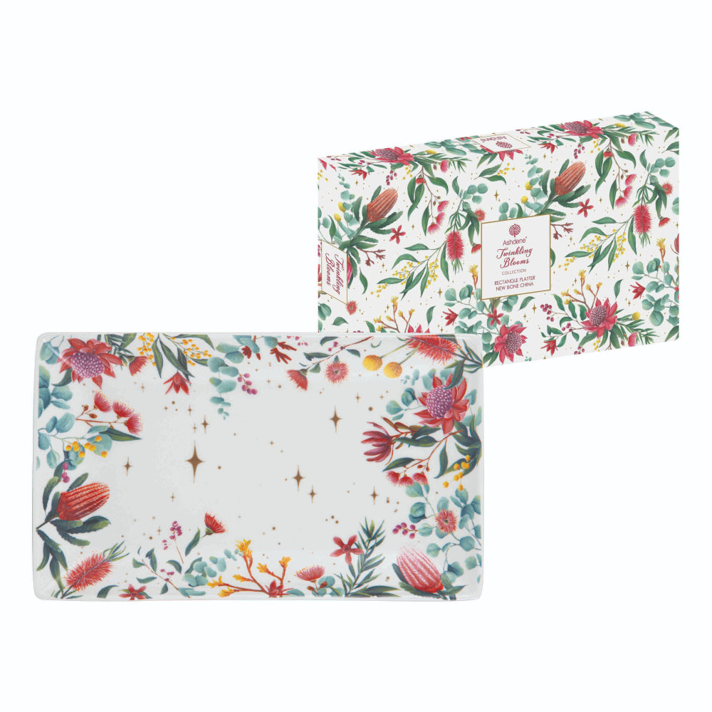 Ashdene Twinkling Blooms Rectangle Platter