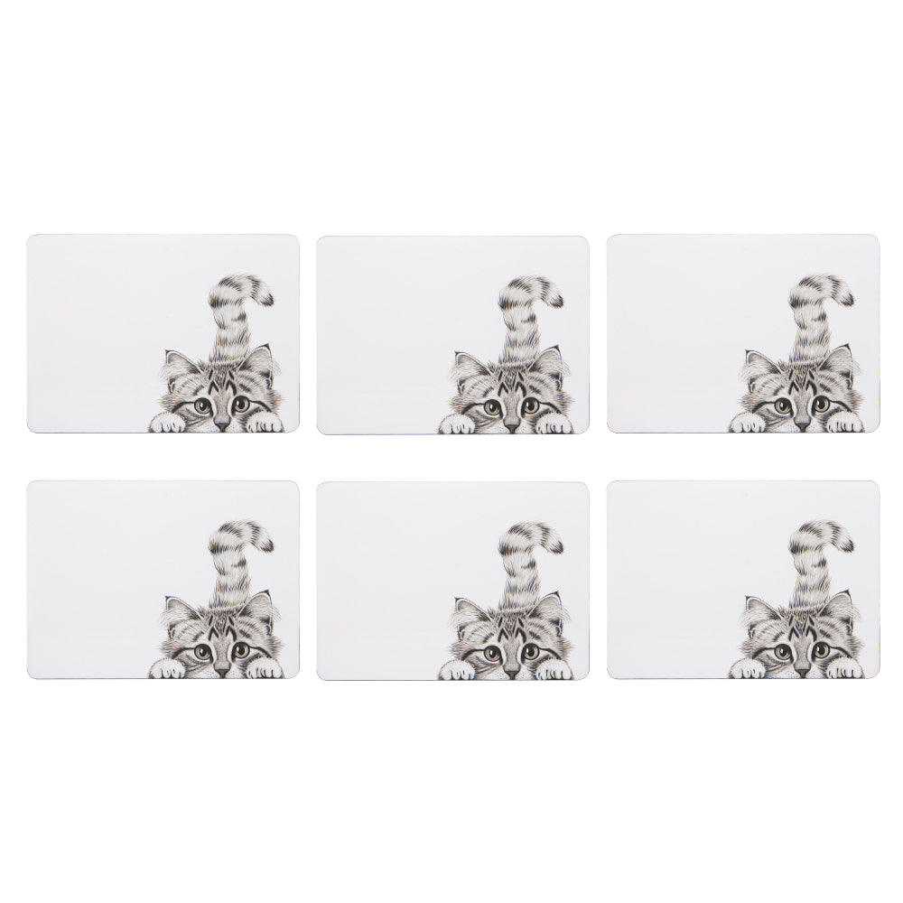 Ashdene Chester The Cat Set of 6 Placemats