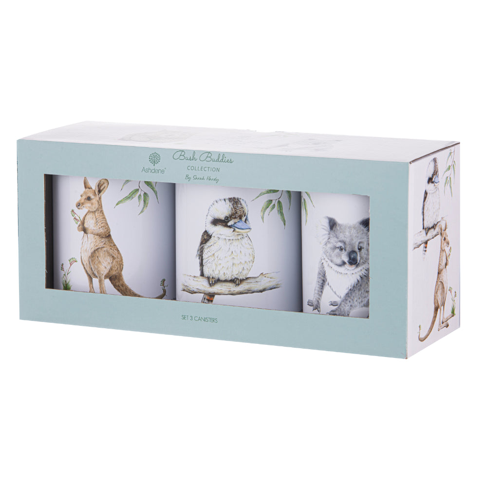 Ashdene Bush Buddies Set of 3 Canisters