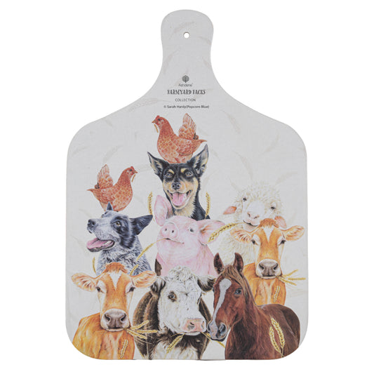 Ashdene Farmyard Faces 2 Serving Board