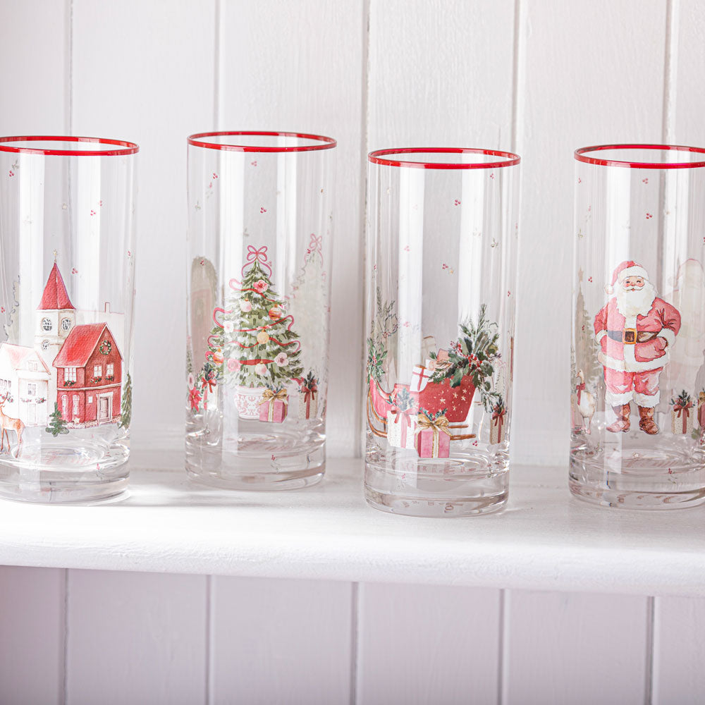 Ashdene Hollybrook Crystal Set Of 4 Highball Tumblers