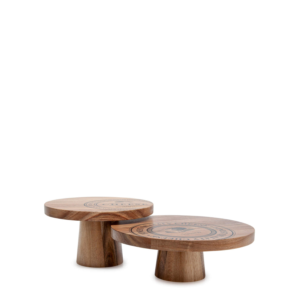 Salt & Pepper Fromage Serving Stands - 2 Piece
