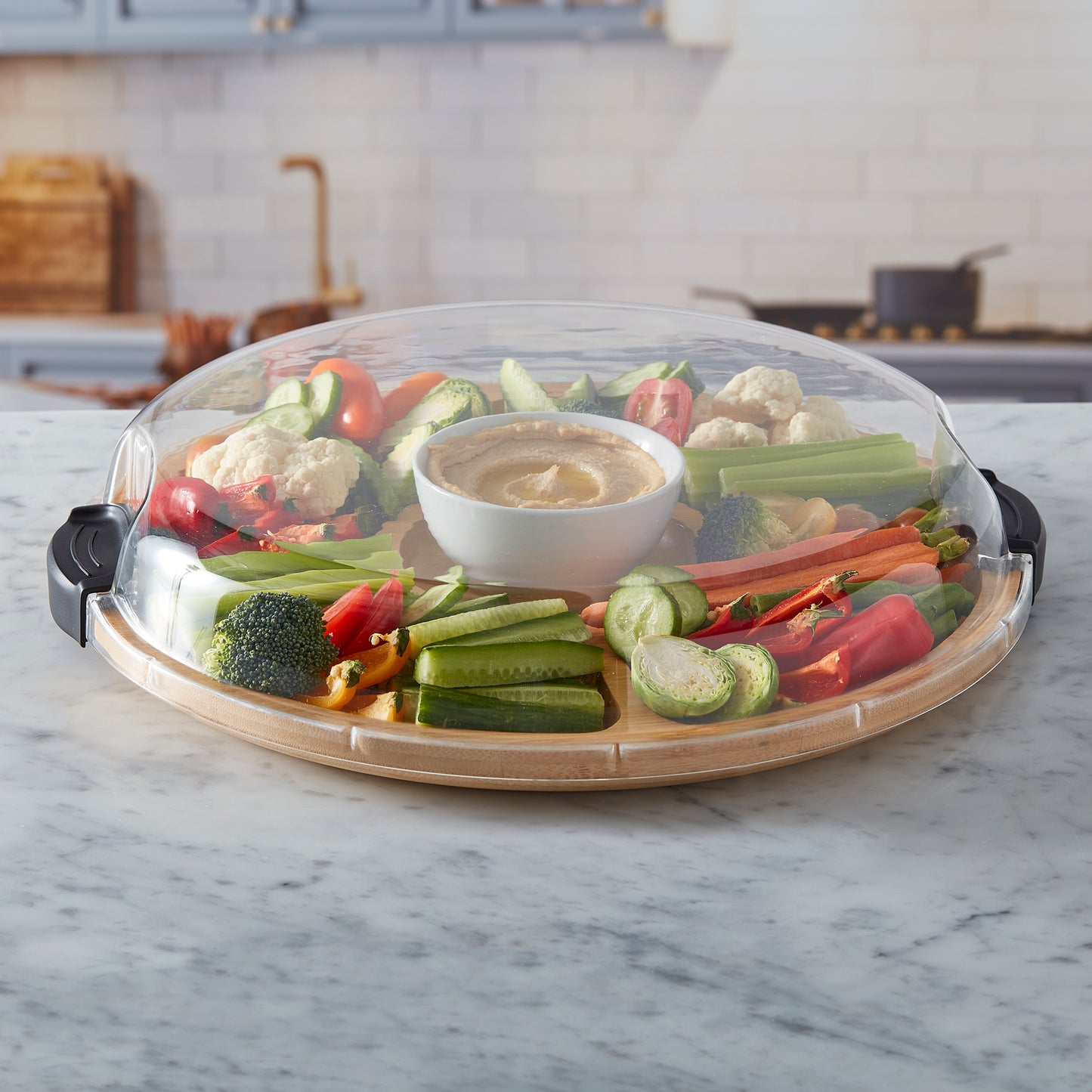 Farberware Build A Board Bamboo Round Section Board 35cm