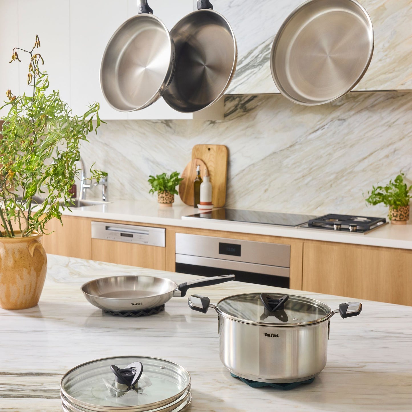 Tefal Emotion+ Induction Stainless Steel Stewpot 24cm & Lid