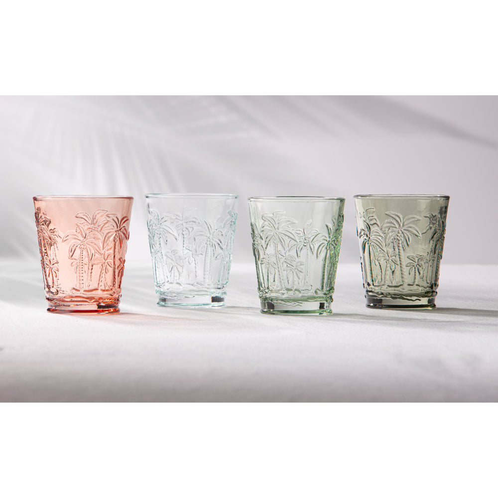 Ladelle Panama Palm Set Of 4 Tumblers