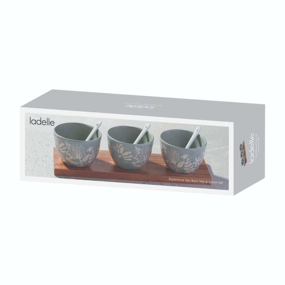 Ladelle Esperance Bowl Tray & Spoon Set