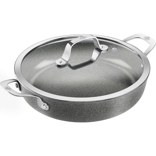 Ballarini Salina Ceramic Titanium Saute Pan With Lid 28cm
