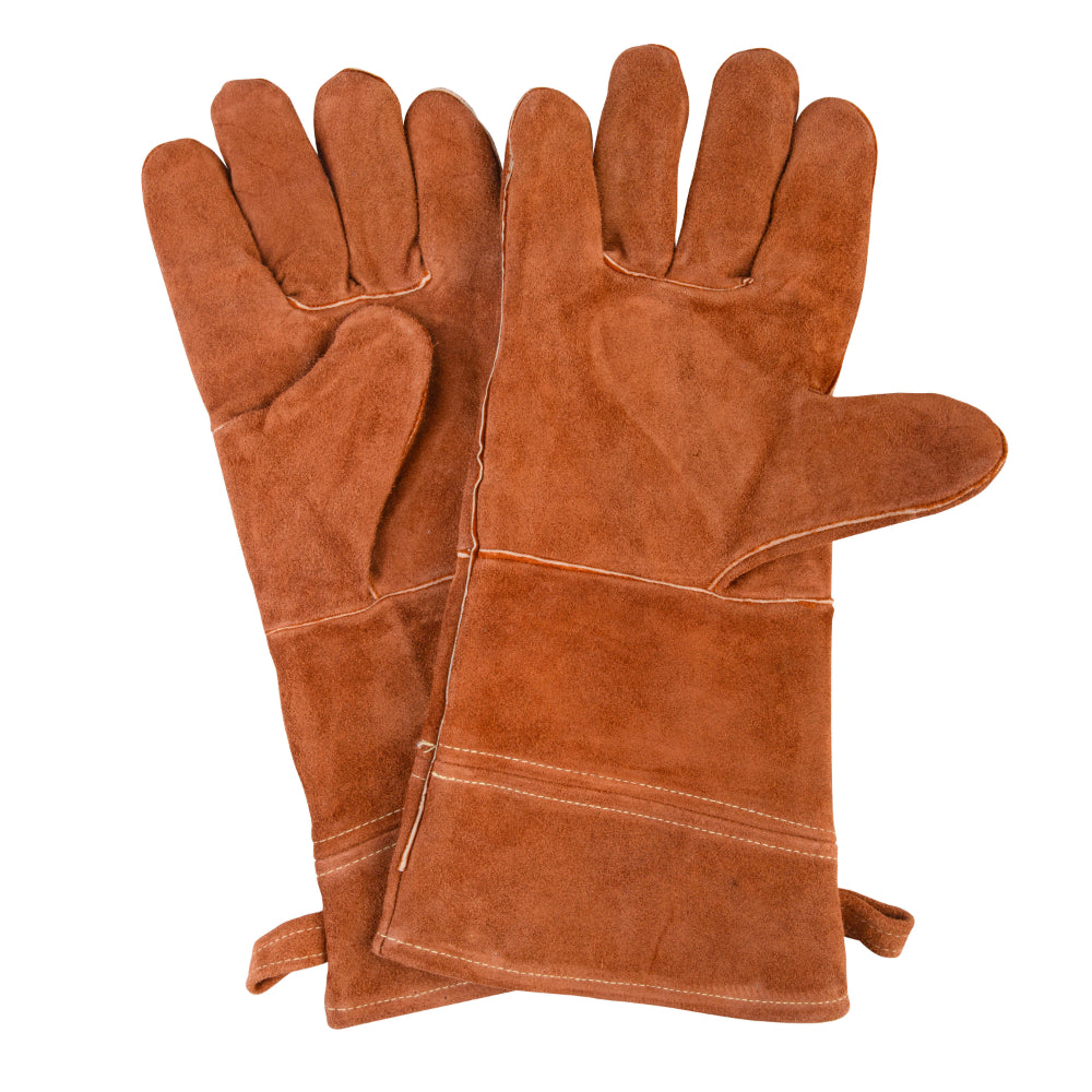 Urban Grill Leather Barbeque Gloves 38cm