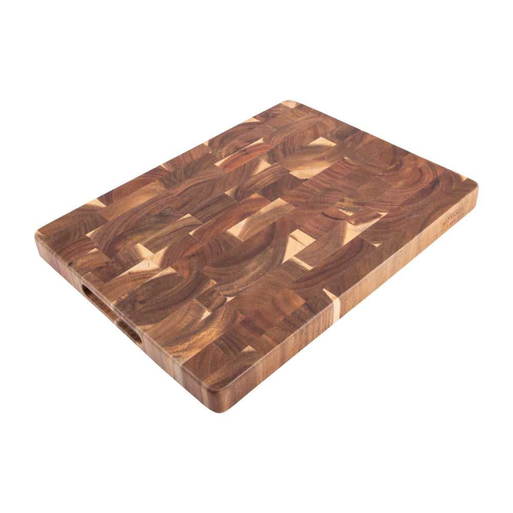Alfresco Lane Acacia Wood End Grain Cutting Board 40 x 30 x 3cm