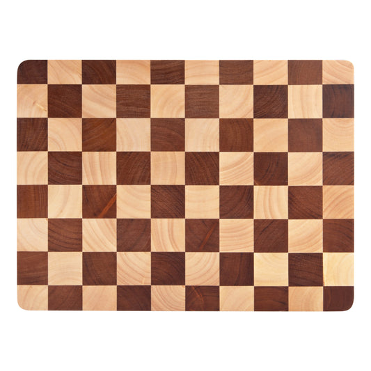 Alfresco Lane Chequered End Grain Cutting Board 40 x 30 x 2.5cm