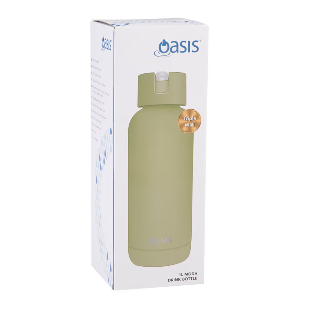 Oasis Moda Triple Wall Insulated Drink Bottle 1L