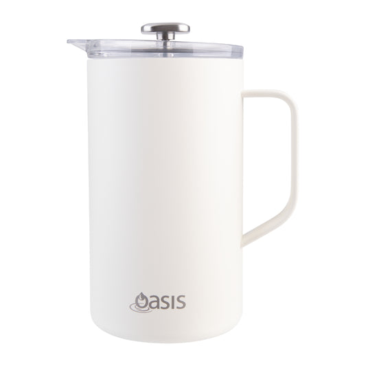 Oasis Stainless Steel Double Wall Insulated Coffee Press 8 Cup
