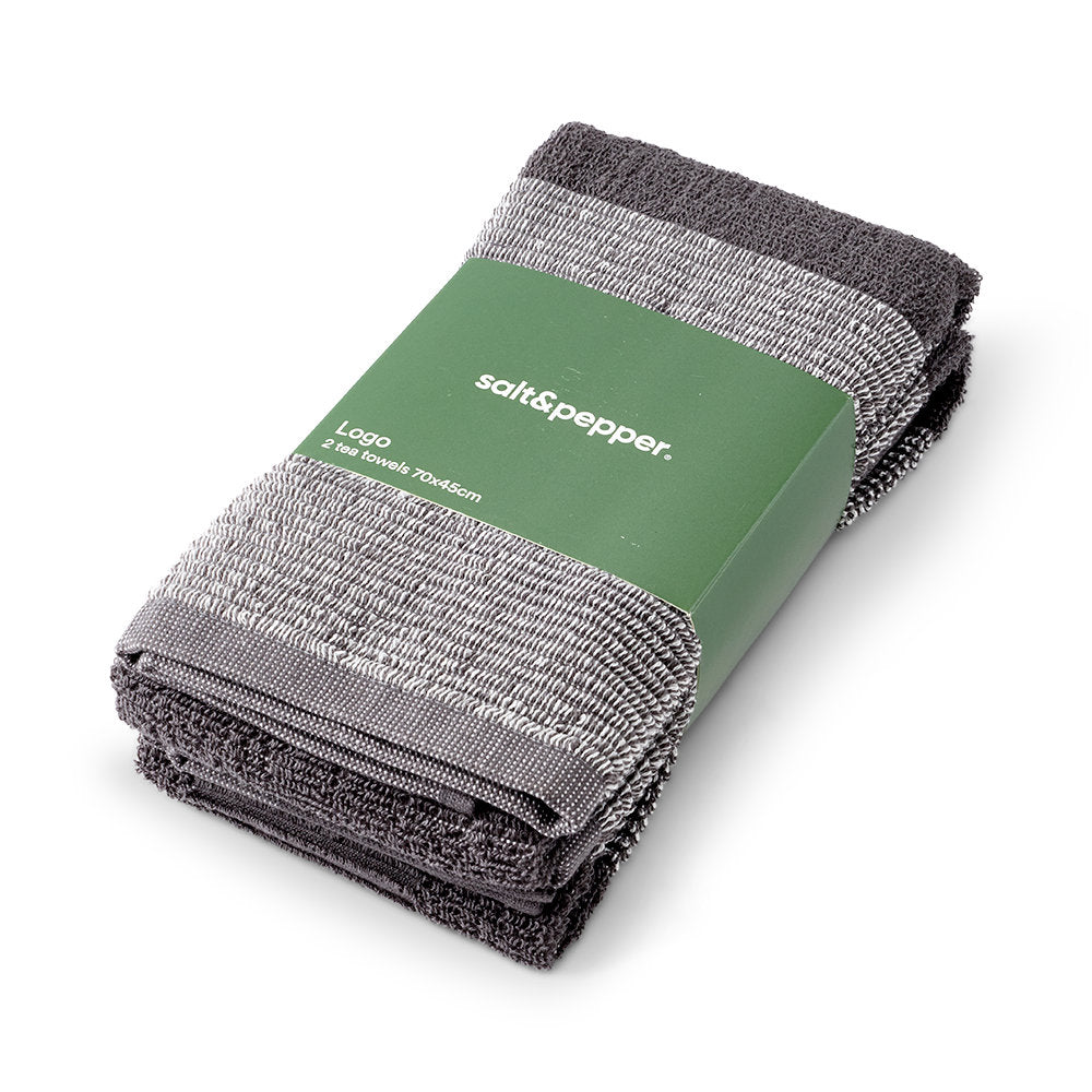 Salt & Pepper Logo Tea Towel Set of 2