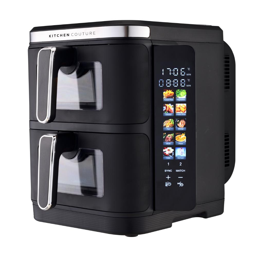 Kitchen Couture 11L Clear View Vertex Dual Drawer Air Fryer