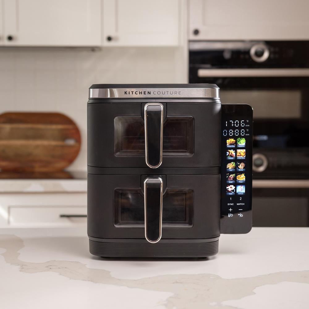 Kitchen Couture 11L Clear View Vertex Dual Drawer Air Fryer