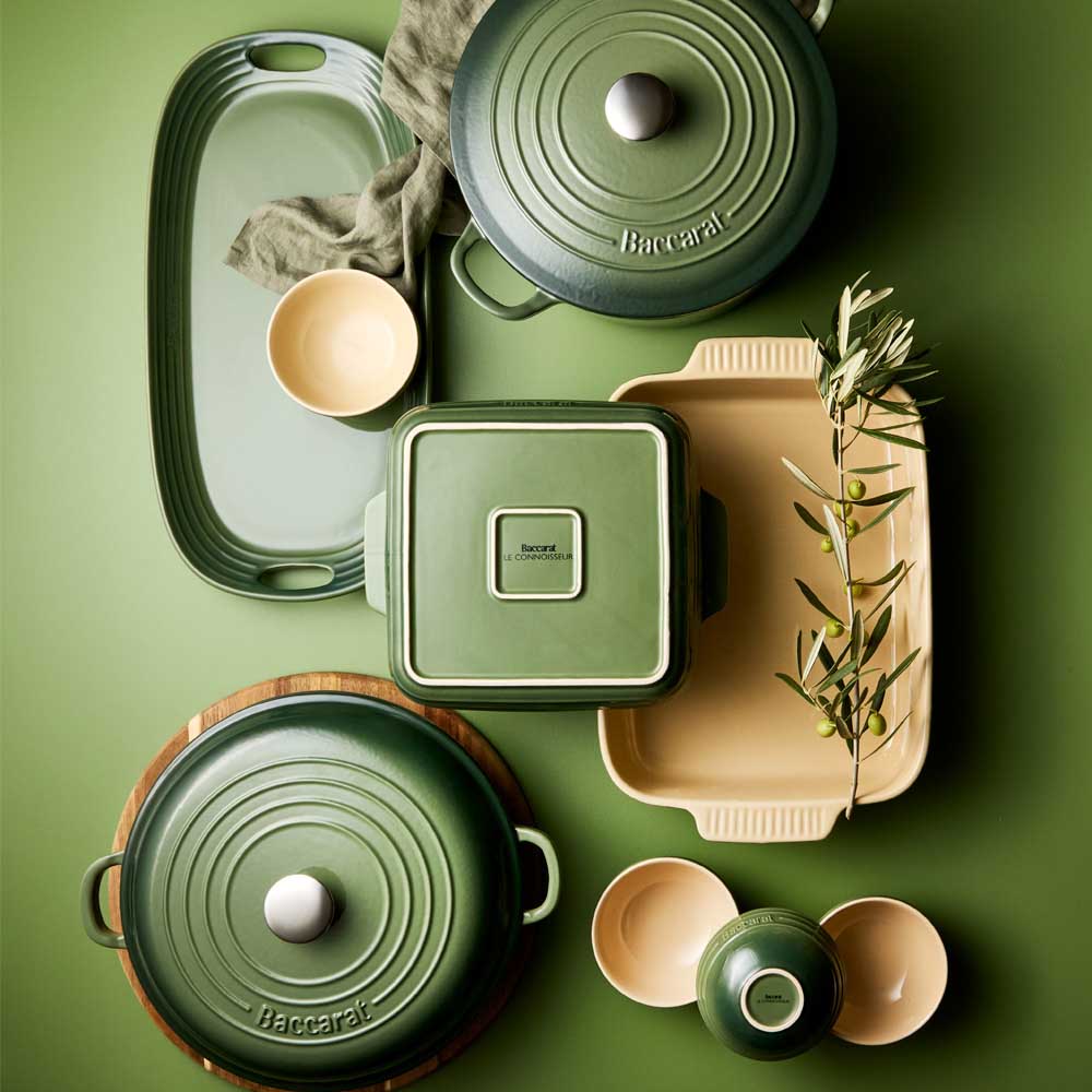Cookware, Bakeware, and Servingware in Sage Green - Robins Kitchen