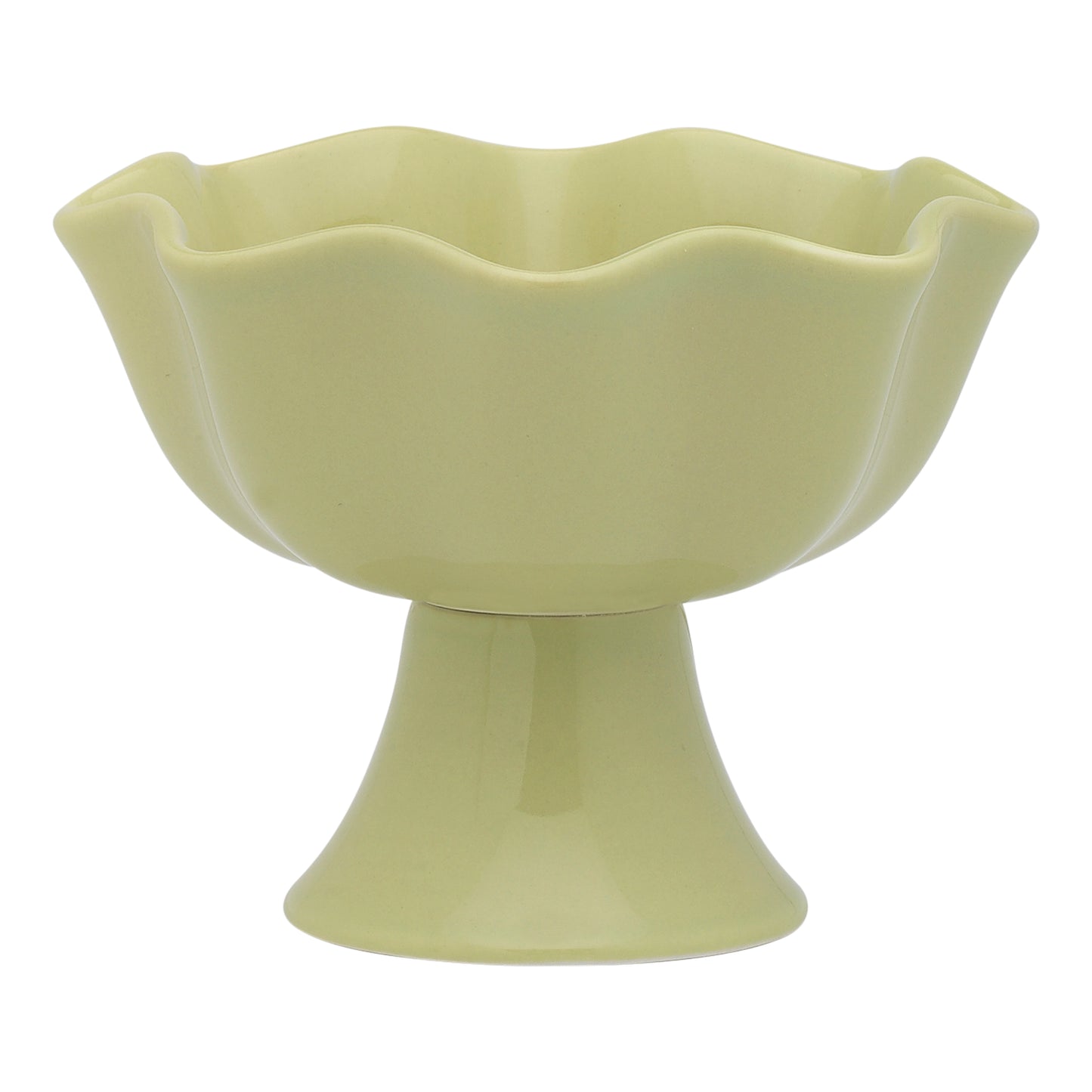 Ecology Ruffle Set of 4 Footed Bowls