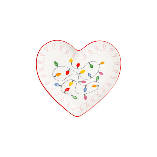 Porto Night Before Christmas Heart Plate 14cm Festive