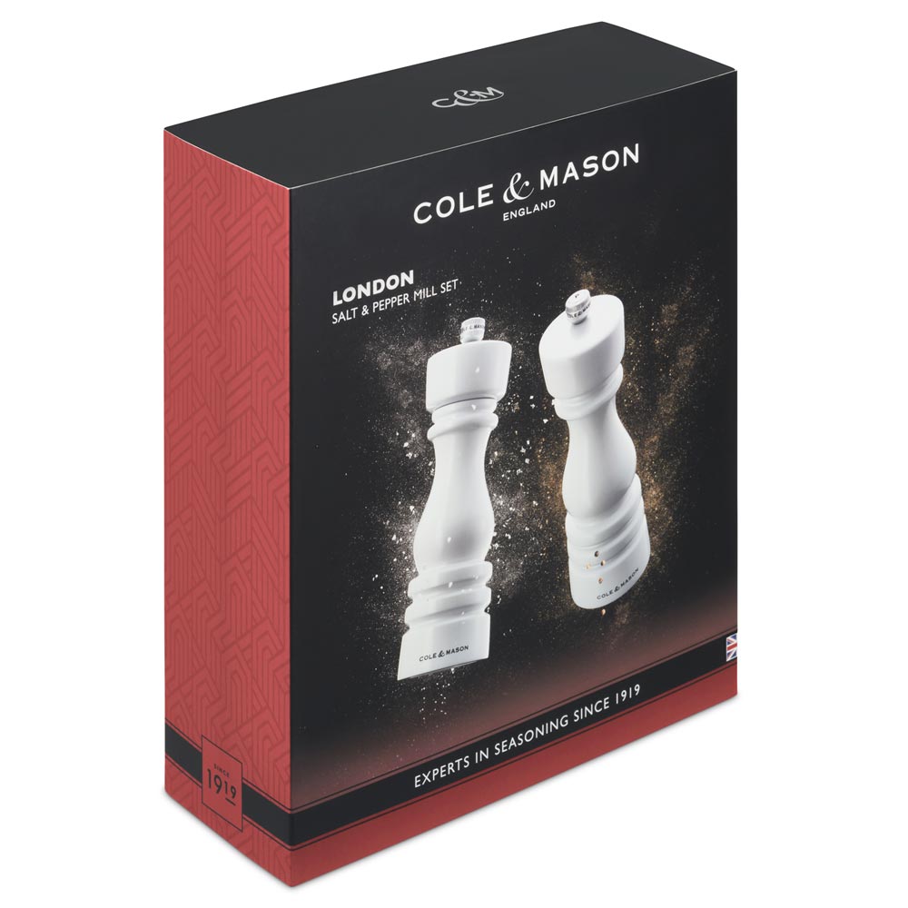 Cole & Mason London Salt & Pepper Mill Gift Set 180mm