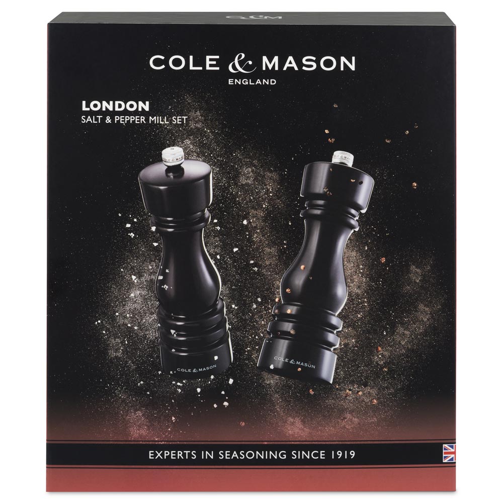 Cole & Mason London Salt & Pepper Mill Gift Set 180mm