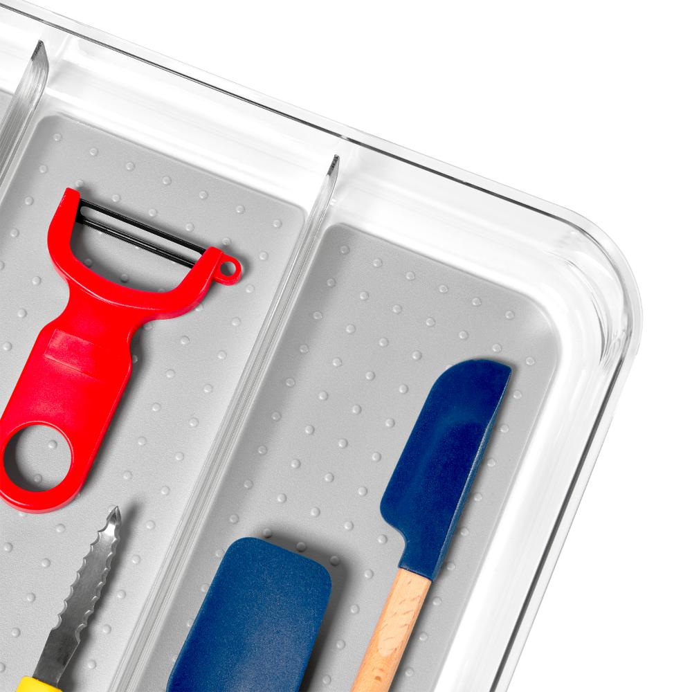 madesmart Clear Soft Grip Utensil Tray