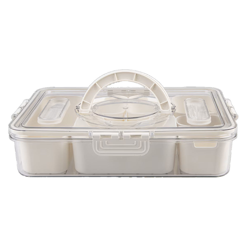 Alfresco Lane Rectangular 7 Compartment Grazing Box with Carry Handles