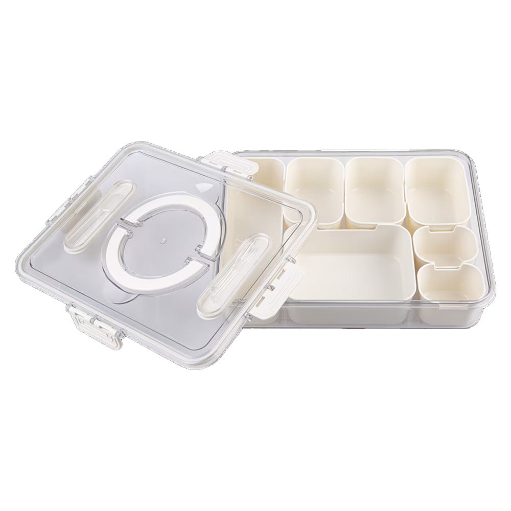 Alfresco Lane Rectangular 7 Compartment Grazing Box with Carry Handles