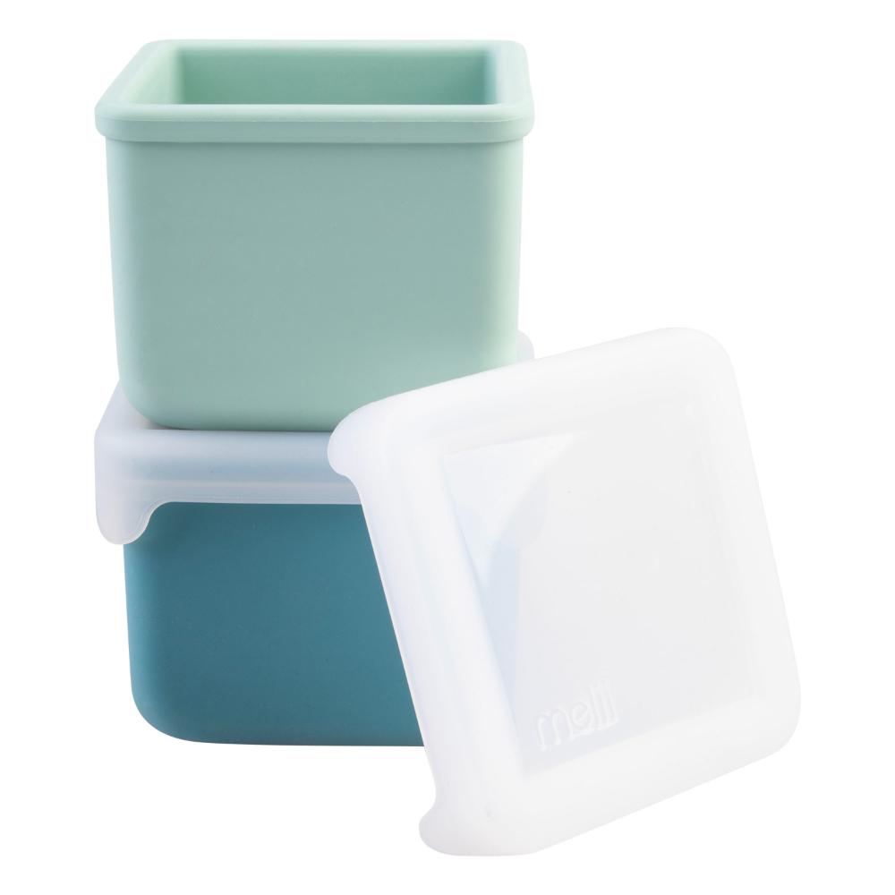 Melii Luxe Set of 2 Silicone Snack Containers 236ml