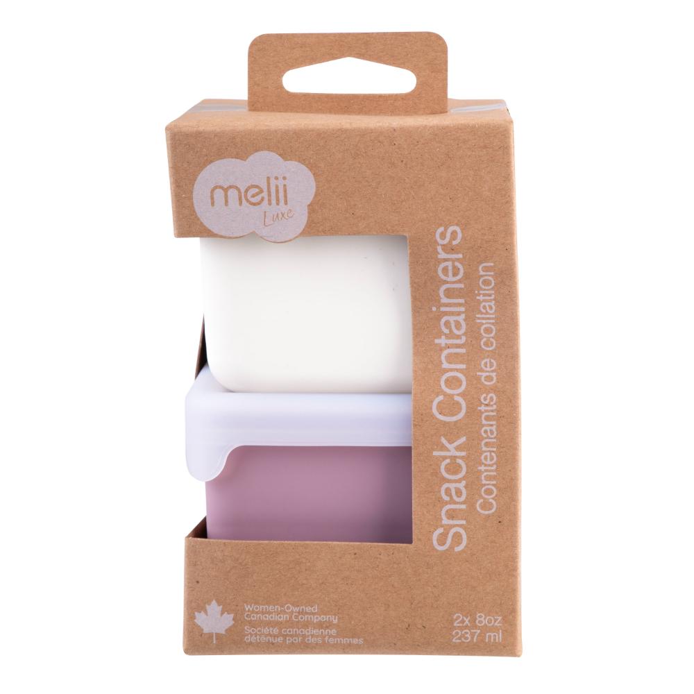 Melii Luxe Set of 2 Silicone Snack Containers 236ml