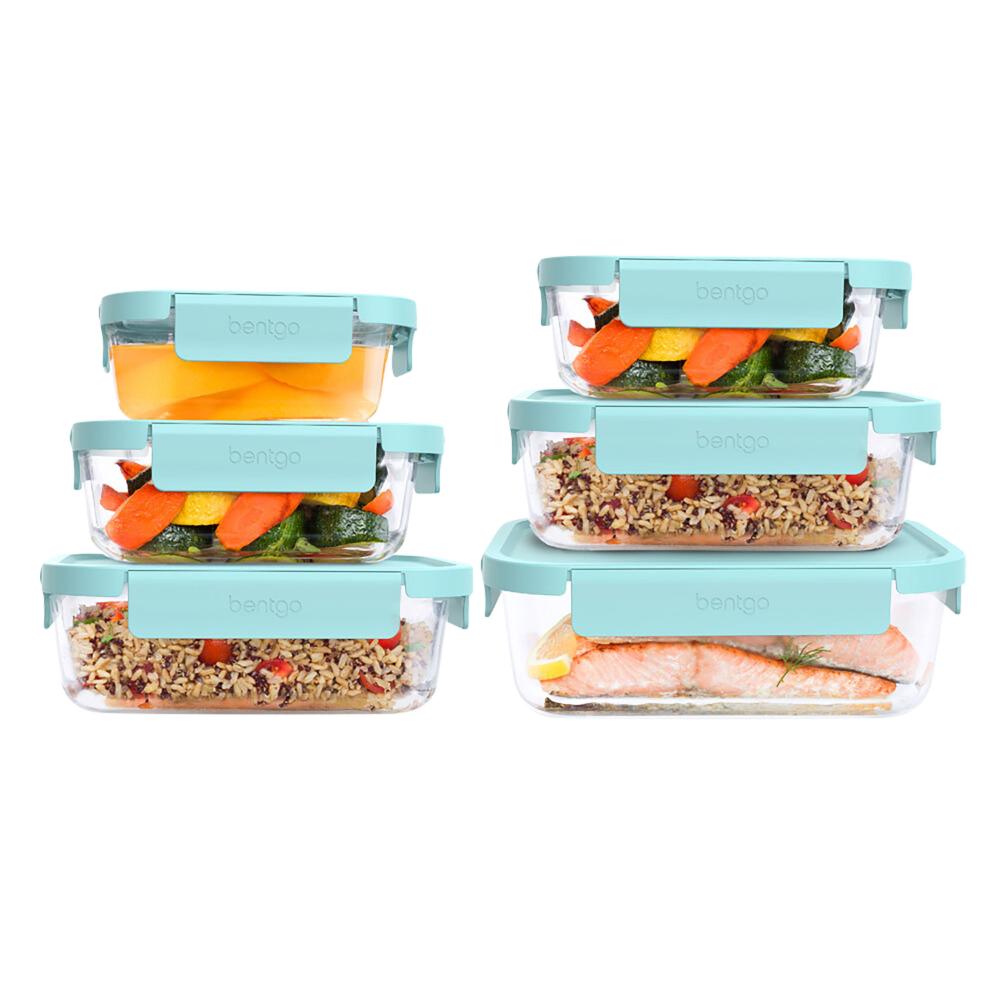 Bentgo 12 Piece Rectangle Glass Food Storage Set