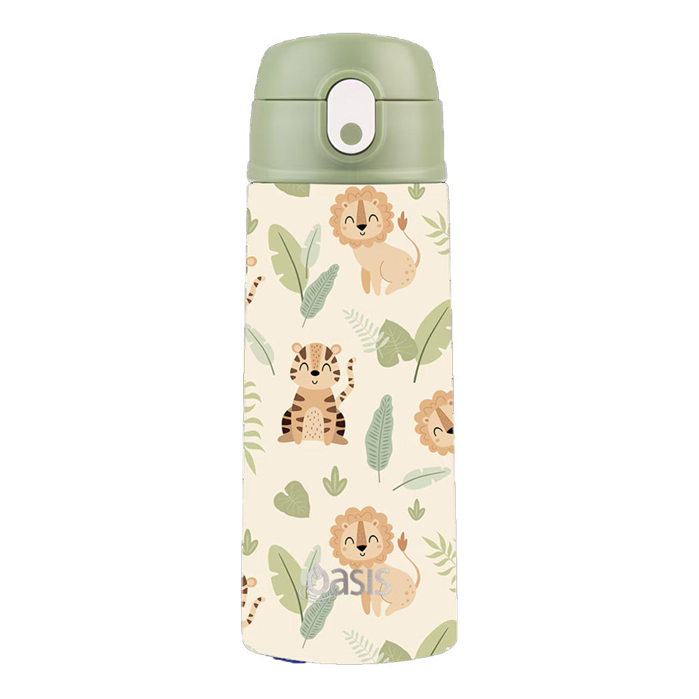 Oasis Stainless Steel Double Wall Insulated Kids Drink Bottle with Sipper Straw 550ml