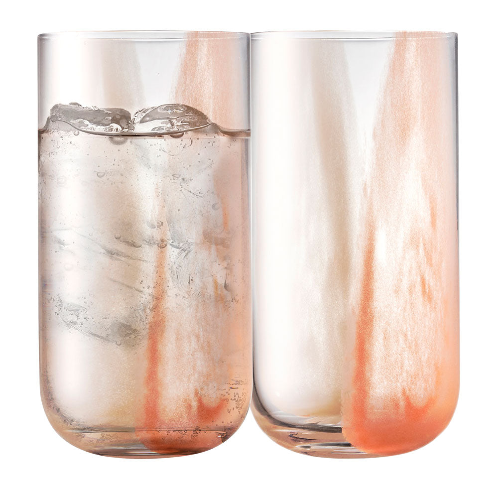 Ecology Kaia Set of 4 Hi Ball Tumblers 440ml Petal