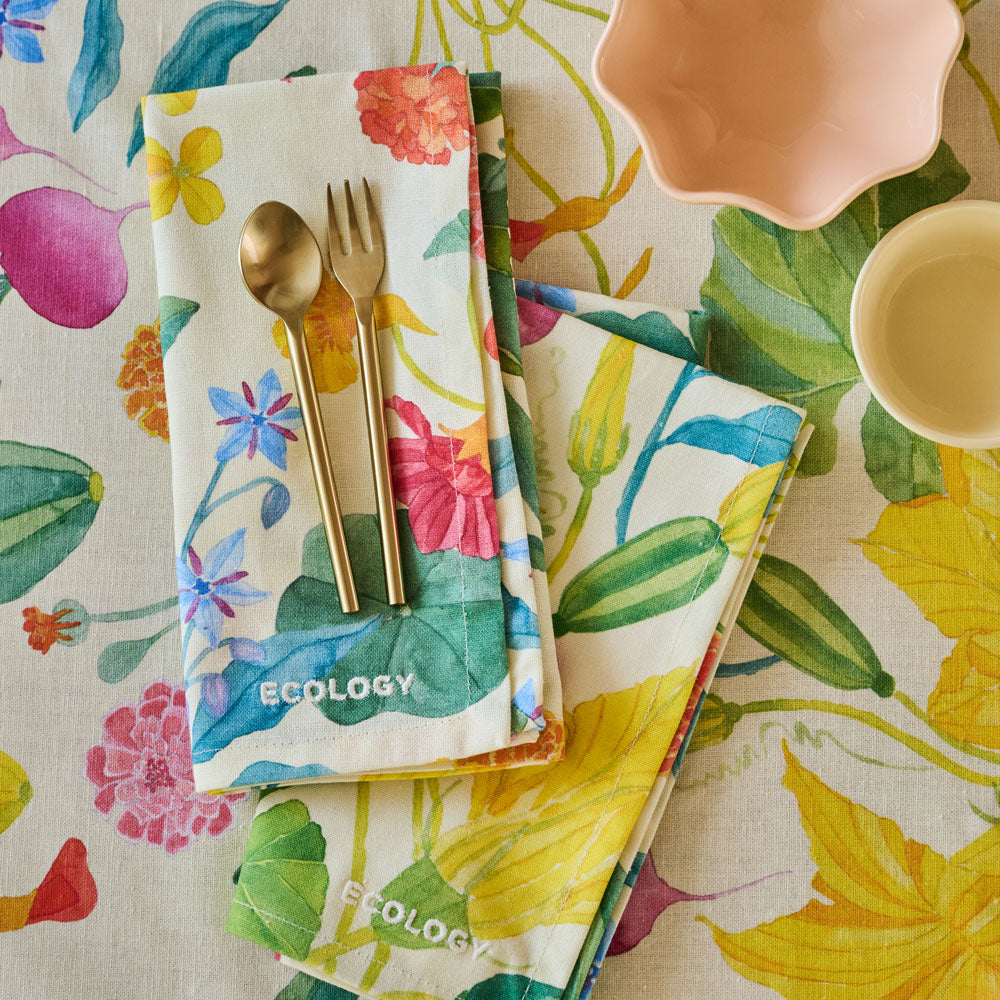 Ecology Market Garden Set of 4 Napkins 45x45cm