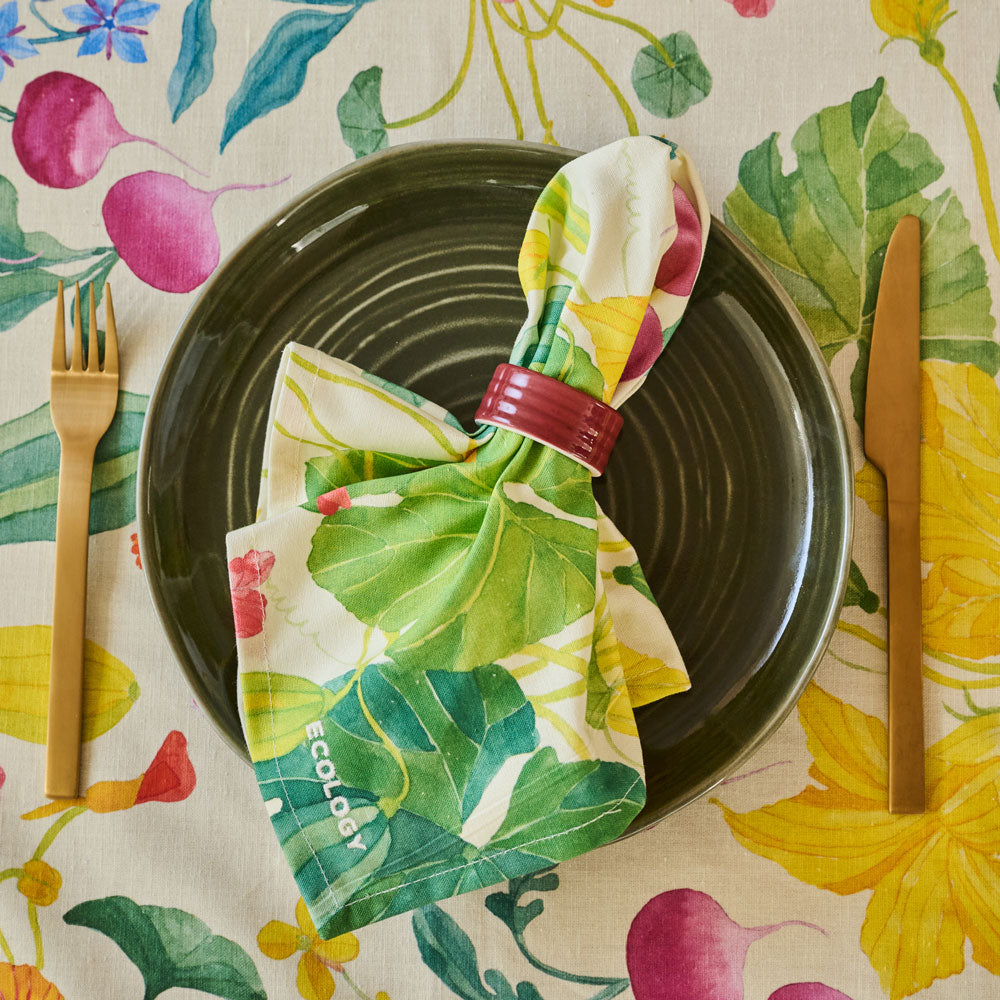 Ecology Market Garden Set of 4 Napkins 45x45cm