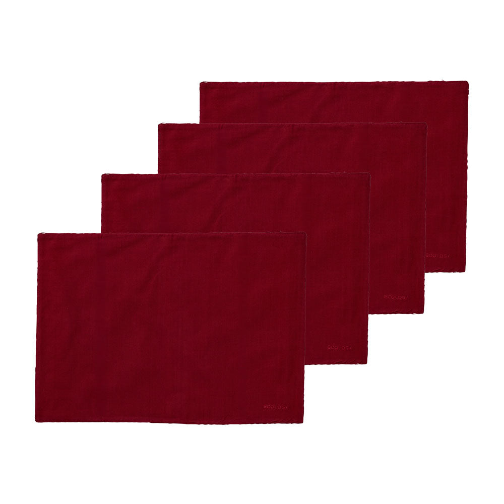 Ecology Weft Set of 4 Placemats 38x53cm Elderberry